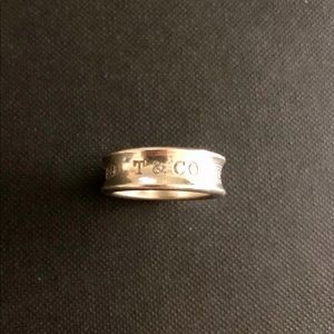Tiffany & Co. 925 Sterling Silver 1837 Ring size 7